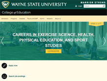 Tablet Screenshot of coe.wayne.edu