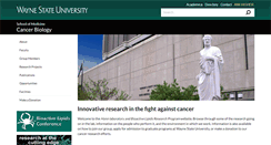Desktop Screenshot of cancerbiology.med.wayne.edu