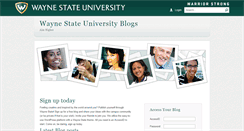 Desktop Screenshot of blogs.wayne.edu