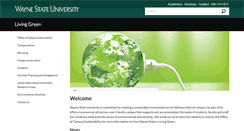 Desktop Screenshot of livinggreen.wayne.edu