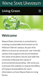 Mobile Screenshot of livinggreen.wayne.edu