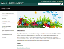 Tablet Screenshot of livinggreen.wayne.edu