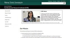 Desktop Screenshot of cvri.med.wayne.edu