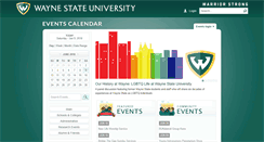 Desktop Screenshot of events.wayne.edu