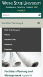 Mobile Screenshot of facilities.wayne.edu