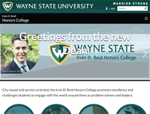 Tablet Screenshot of honors.wayne.edu