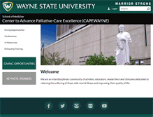 Tablet Screenshot of capewayne.med.wayne.edu