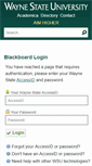 Mobile Screenshot of blackboard.wayne.edu