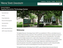 Tablet Screenshot of agtc.wayne.edu