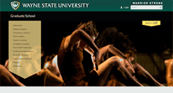Desktop Screenshot of gradschool.wayne.edu