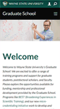Mobile Screenshot of gradschool.wayne.edu