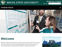 Tablet Screenshot of gradschool.wayne.edu