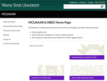 Tablet Screenshot of mcuaaar.wayne.edu