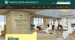 Desktop Screenshot of nursing.wayne.edu