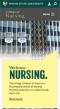 Mobile Screenshot of nursing.wayne.edu