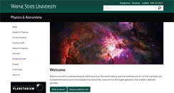Desktop Screenshot of physics.clas.wayne.edu
