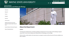 Desktop Screenshot of biochem.med.wayne.edu