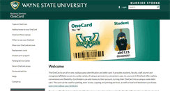 Desktop Screenshot of onecard.wayne.edu