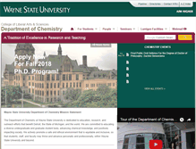 Tablet Screenshot of chem.wayne.edu