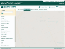 Tablet Screenshot of maps.wayne.edu