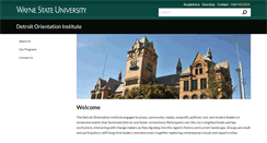 Desktop Screenshot of doi.wayne.edu