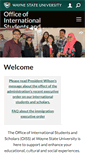 Mobile Screenshot of oiss.wayne.edu