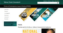 Desktop Screenshot of focis.wayne.edu
