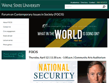 Tablet Screenshot of focis.wayne.edu