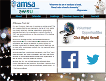 Tablet Screenshot of amsa.wayne.edu