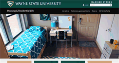 Desktop Screenshot of housing.wayne.edu