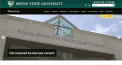 Desktop Screenshot of law.wayne.edu