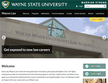 Tablet Screenshot of law.wayne.edu
