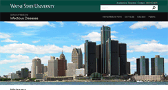 Desktop Screenshot of infectiousdiseases.med.wayne.edu
