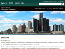 Tablet Screenshot of infectiousdiseases.med.wayne.edu