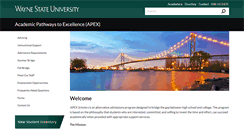 Desktop Screenshot of apex.wayne.edu