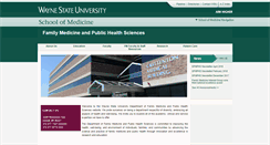 Desktop Screenshot of familymedicine.med.wayne.edu