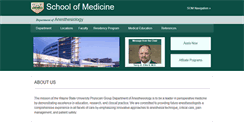 Desktop Screenshot of anesthesiology.med.wayne.edu