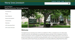 Desktop Screenshot of agtc.med.wayne.edu